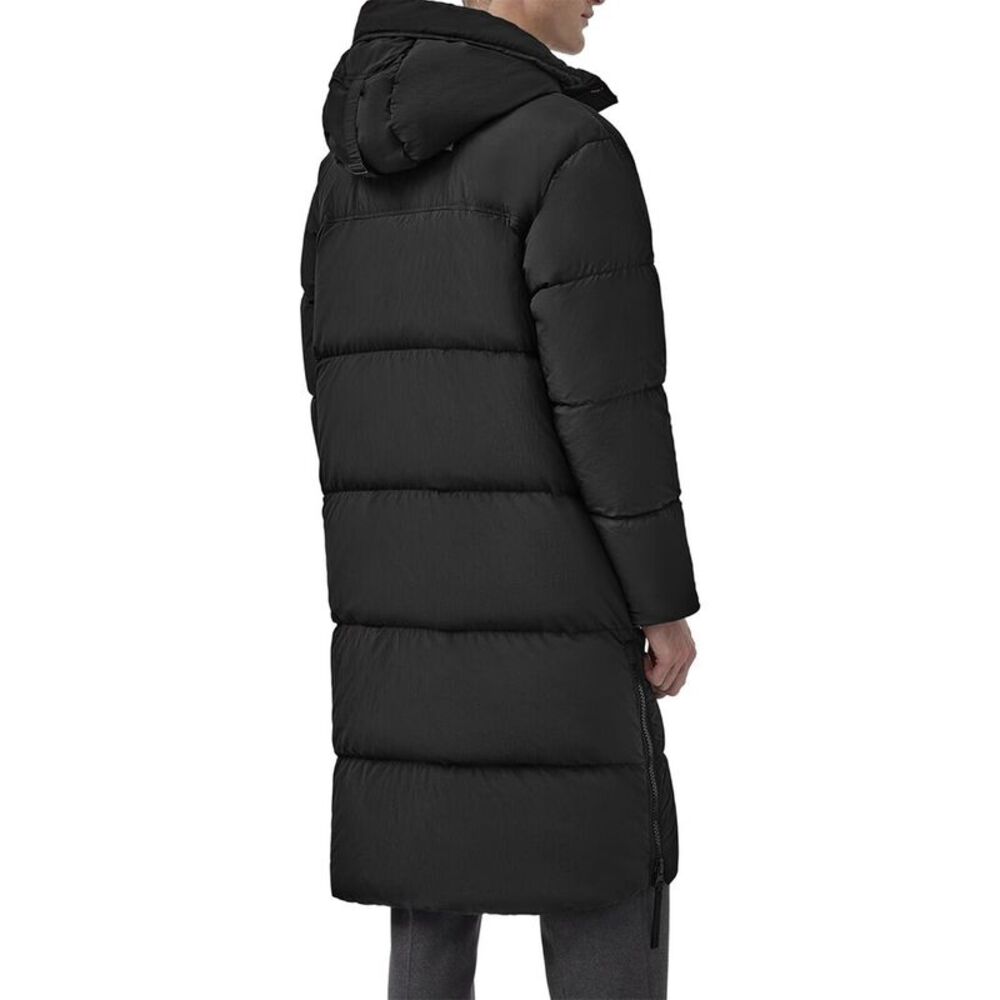 Canada Goose Mens Lawrence Long Puffer Jacket, Black - Picture 2 of 3